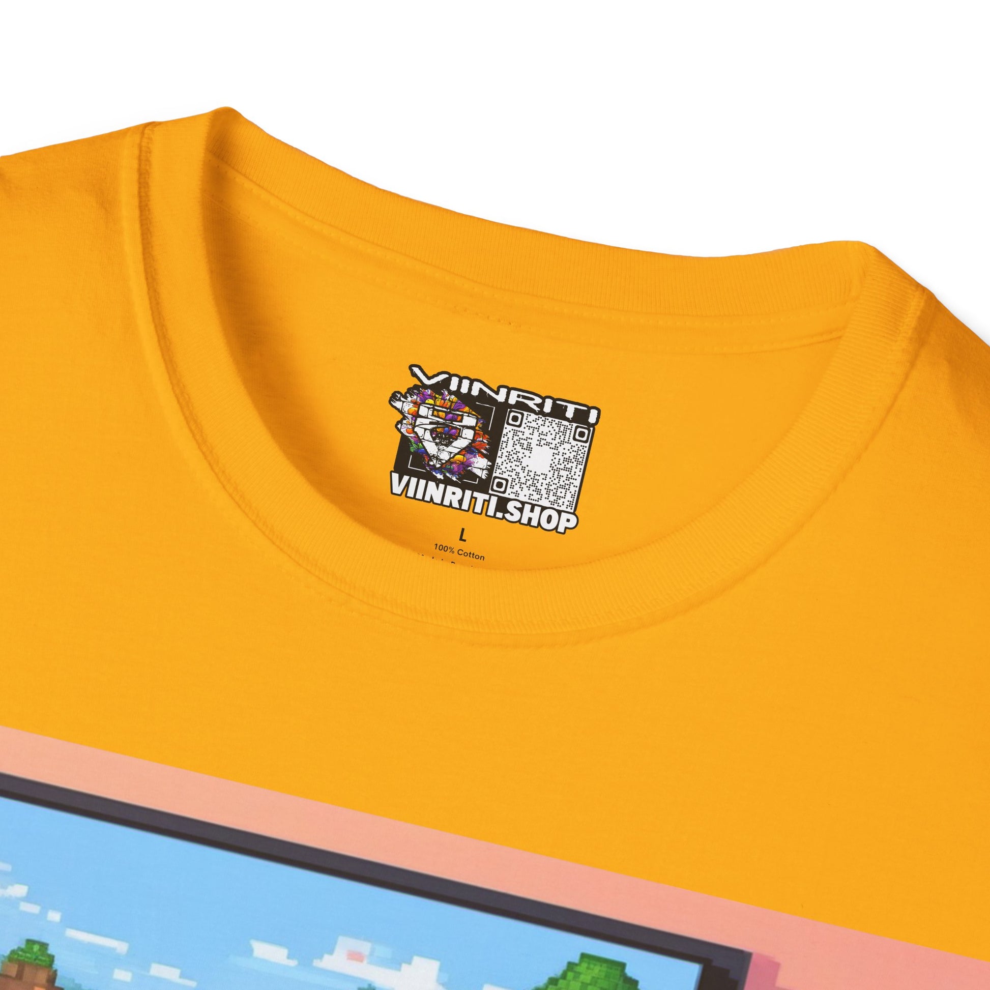 Girl Gamer T-Shirt — Retro Pixel Art ‘GIRL GAMER HERE!’ Tee for Female Gamers