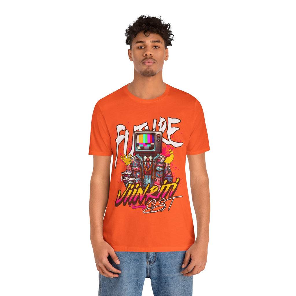 """"" VIINRITI  EXCLUSIVE Retro TV Robot Graphic Tee — "Vibe In Reset" Streetwear T-Shirt