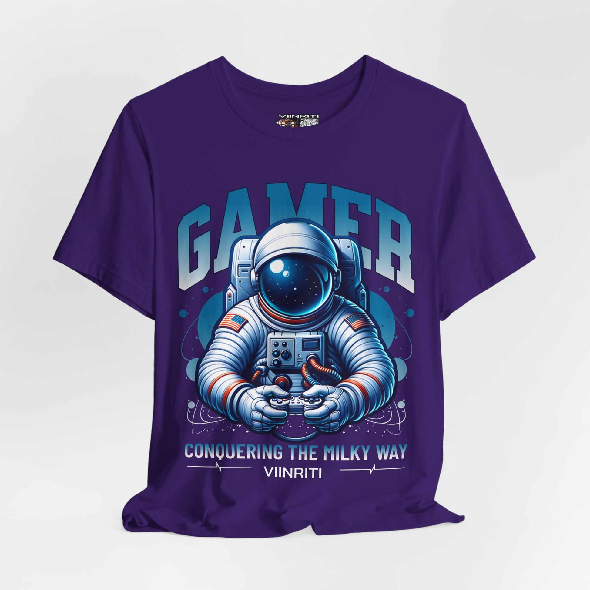 Astronaut Gamer T‑Shirt — 'GAMER' Space Controller Tee