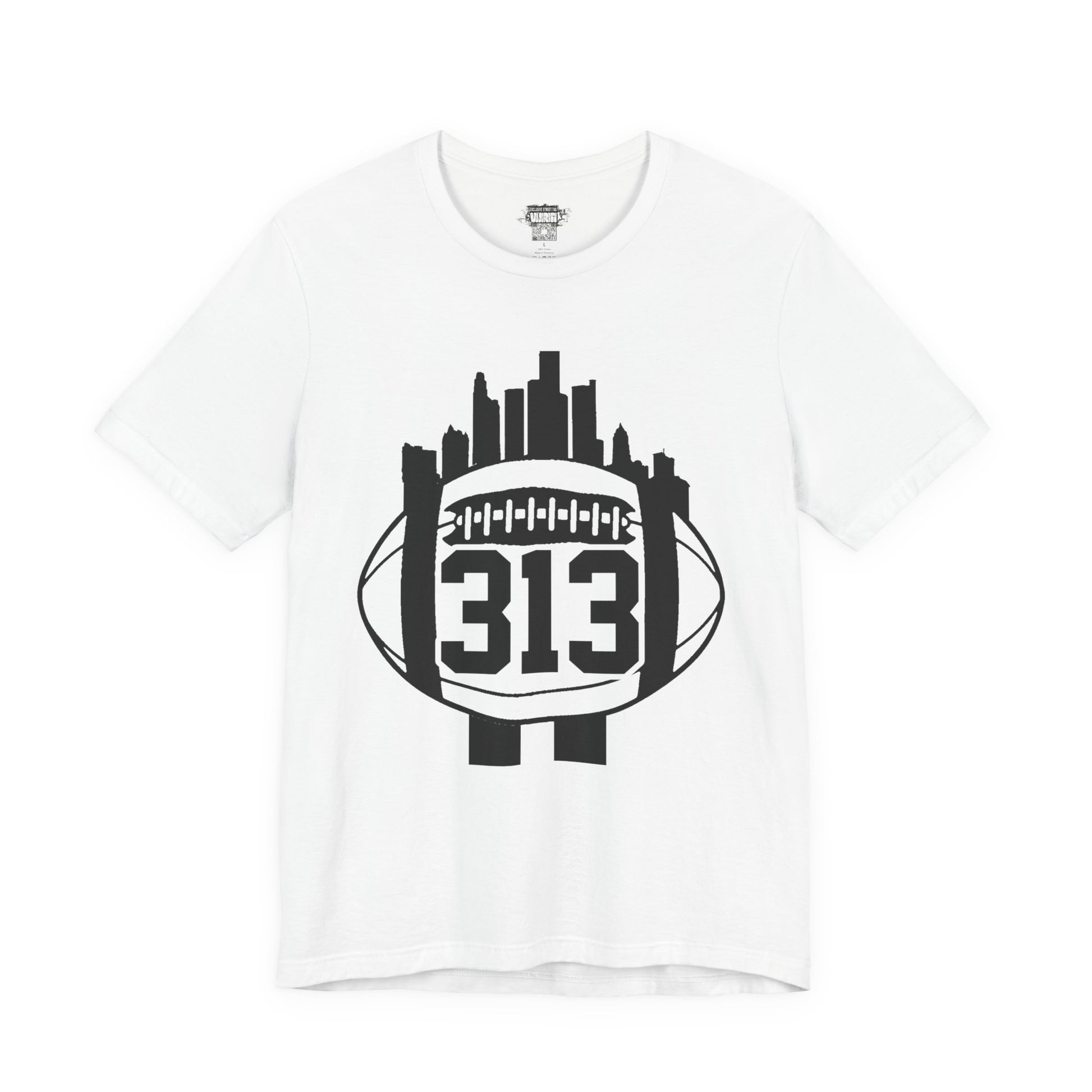 Detroit 313 Football Skyline T-Shirt