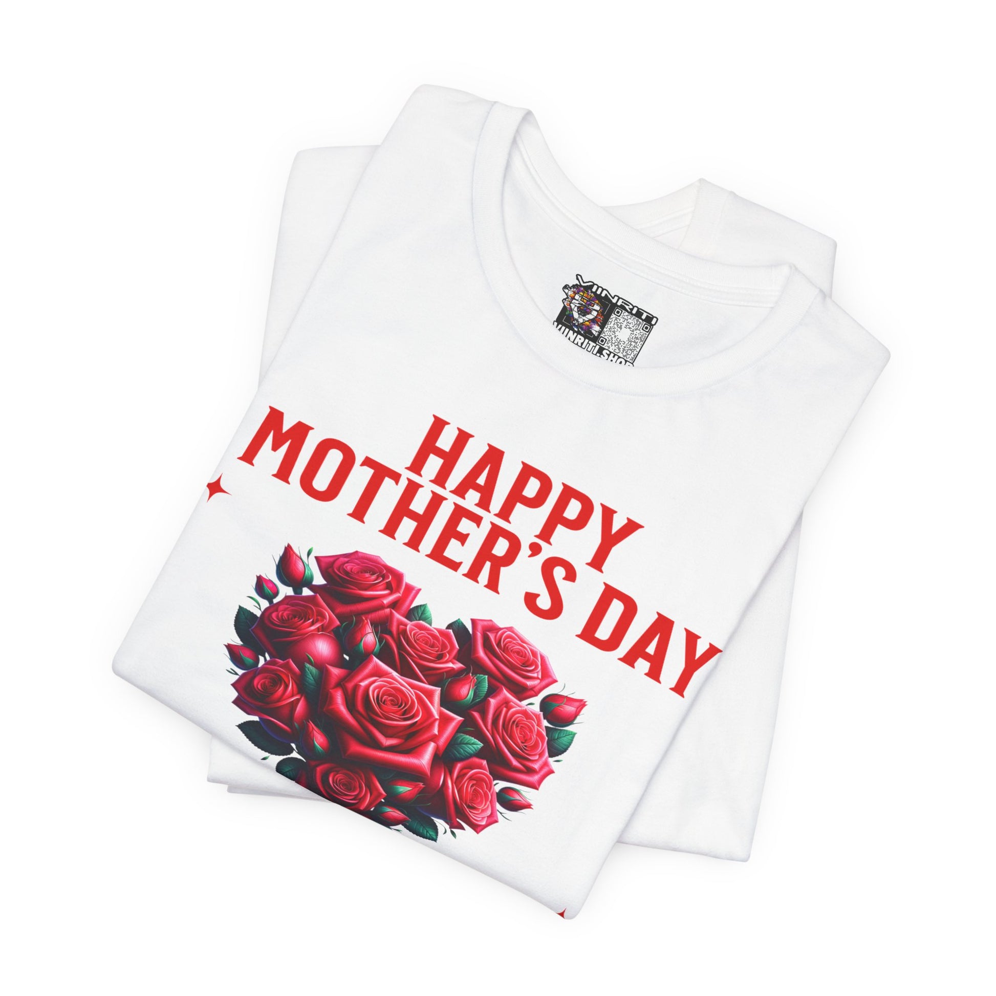 Mother's Day Rose Heart Tee — Personalized "Happy Mother's Day" Shirt