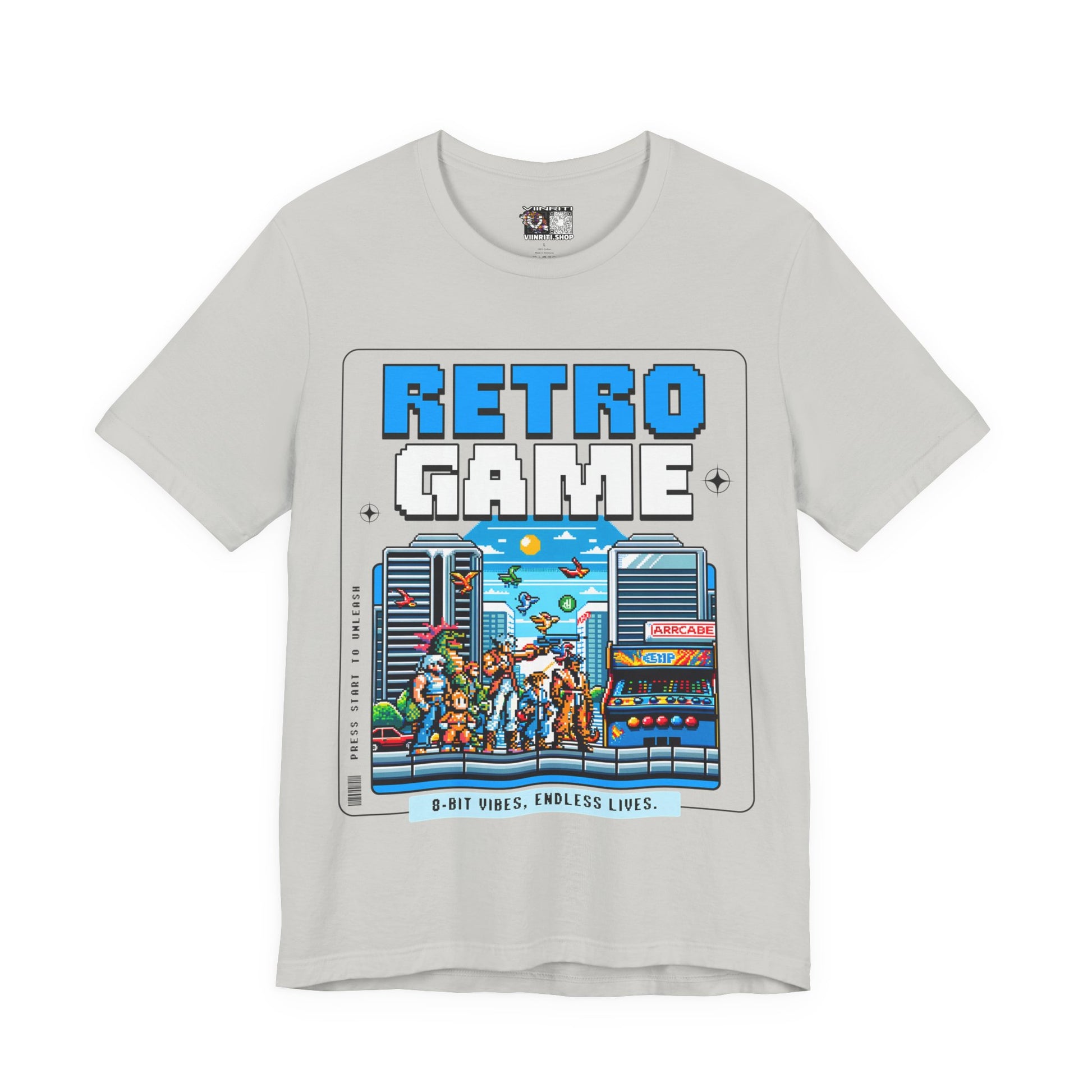 Retro Game T‑Shirt — 8‑Bit Arcade Scene Tee