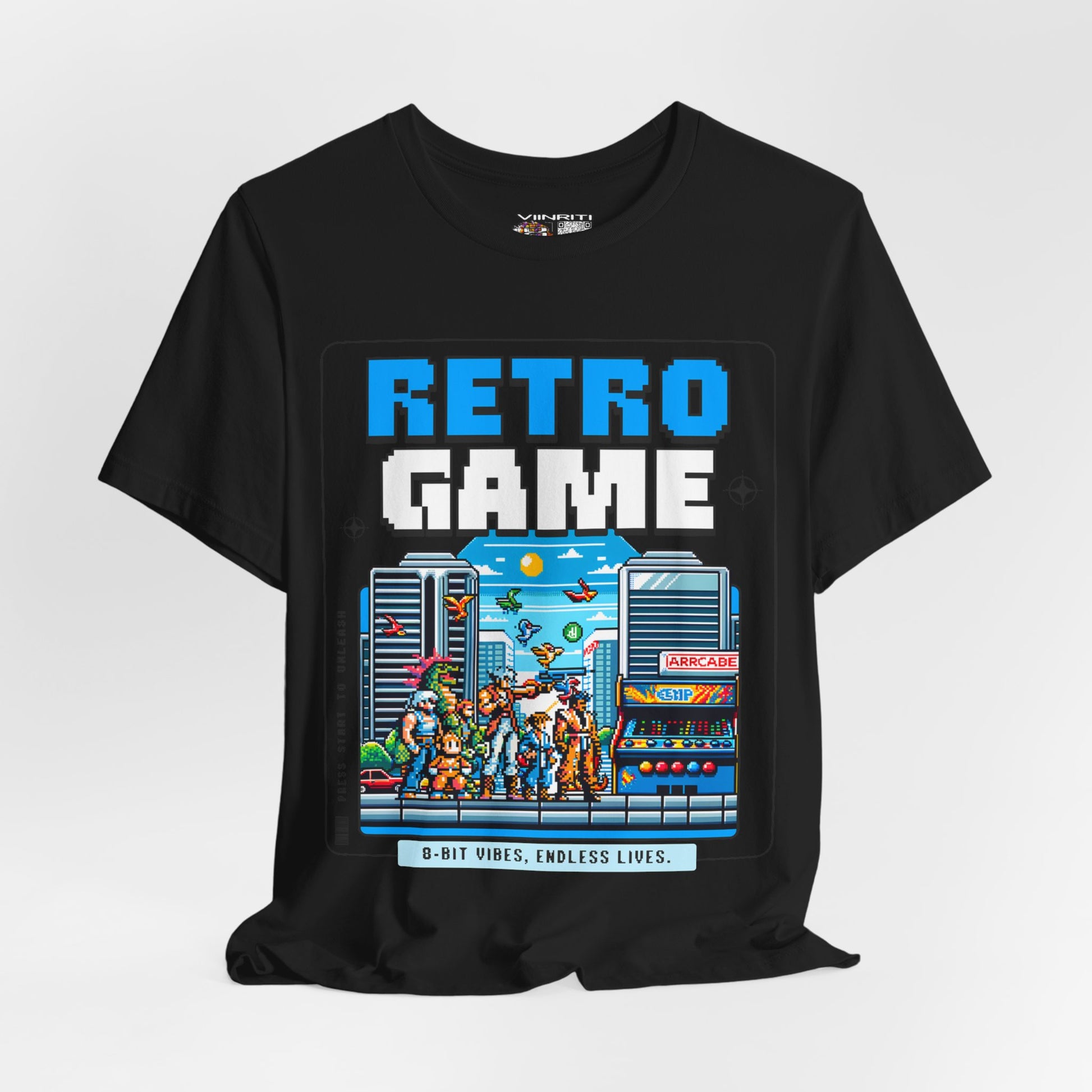 Retro Game T‑Shirt — 8‑Bit Arcade Scene Tee
