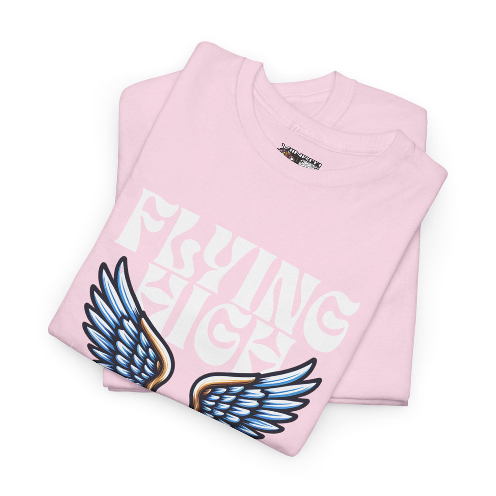 ""Flying High Knowledge T-Shirt — Vintage Winged Book Graphic Tee