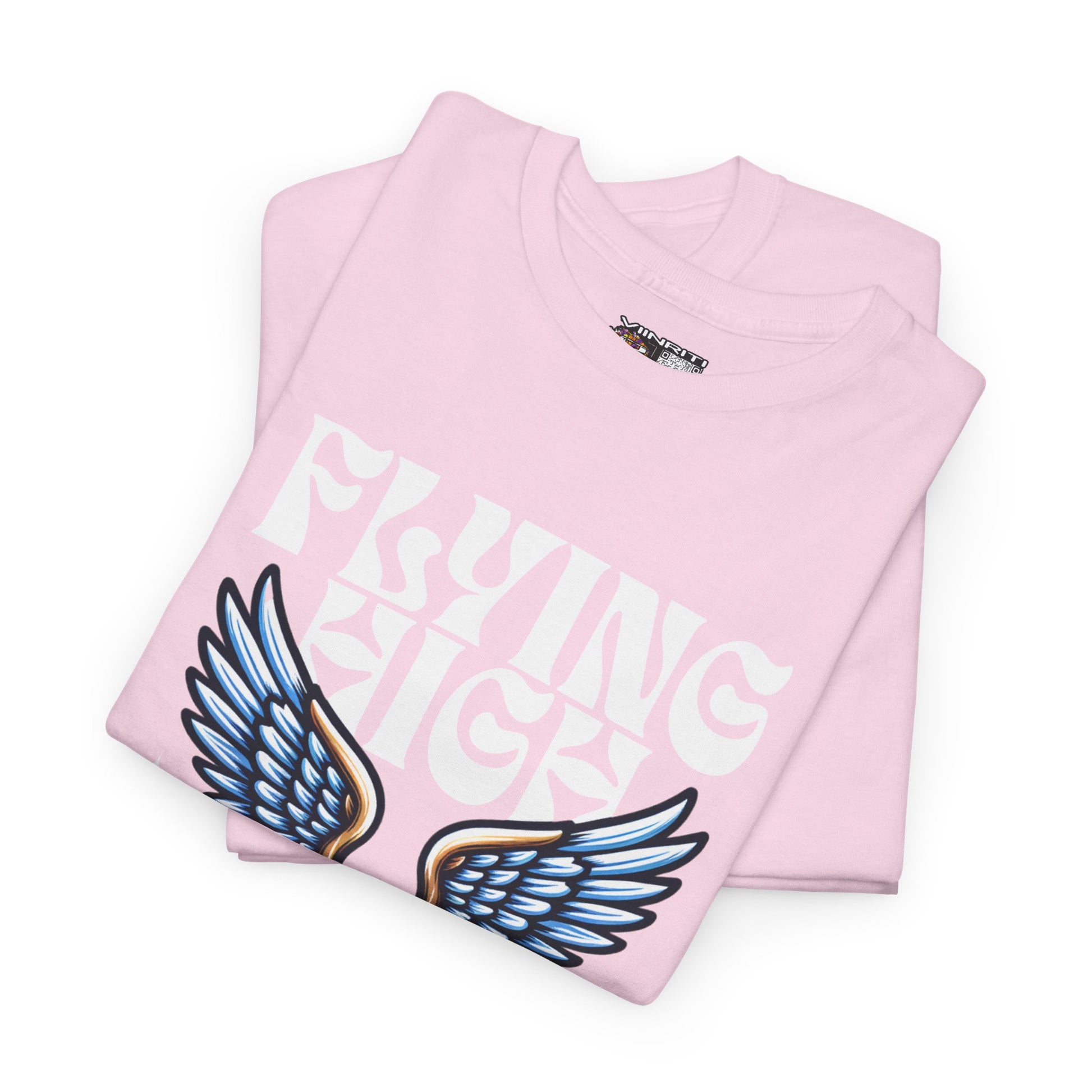 ""Flying High Knowledge T-Shirt — Vintage Winged Book Graphic Tee