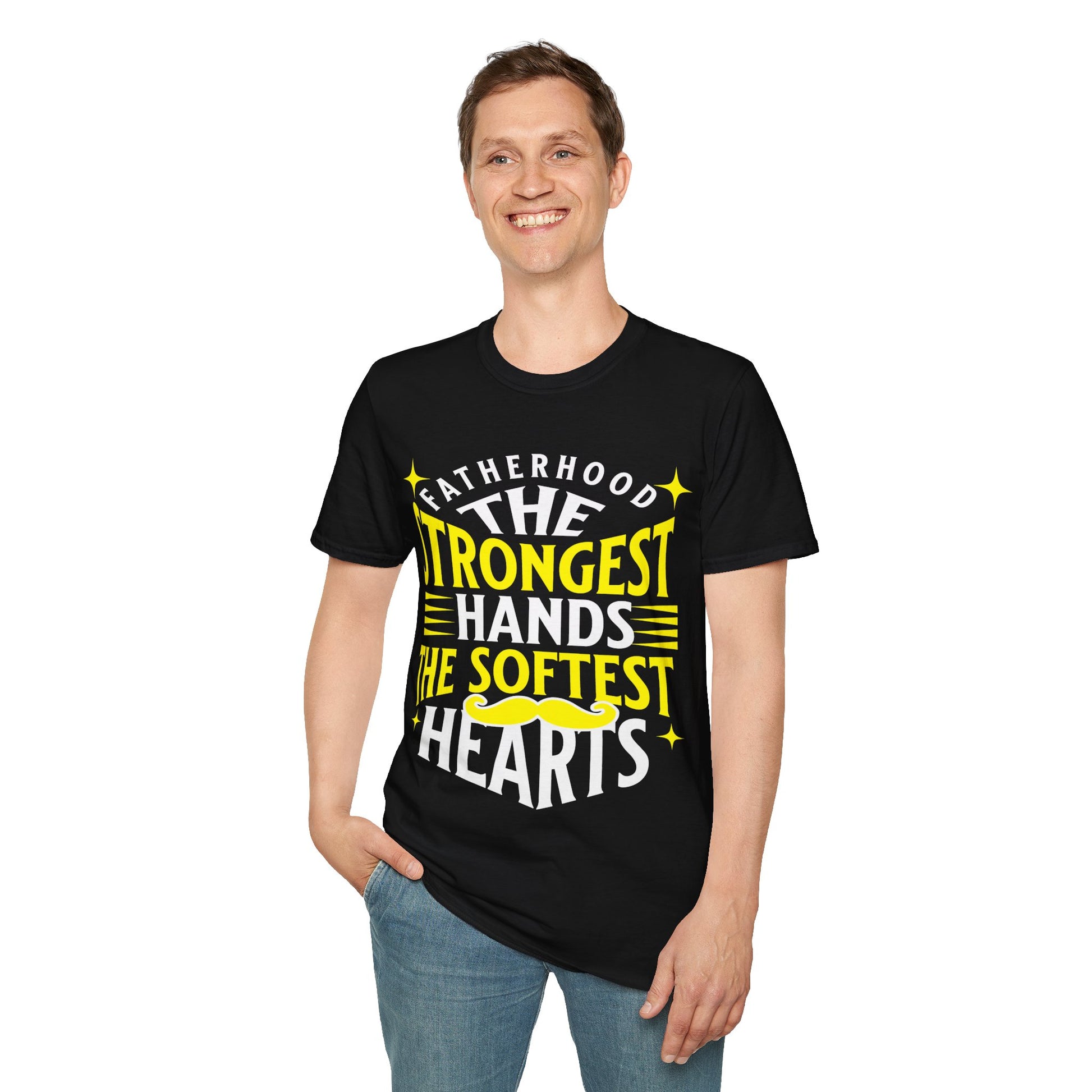 Fatherhood T-Shirt, Softstyle Tee for Dads, Gifts for Father's Day, Casual Wear, Unique Men’s Apparel, Family Celebration Top