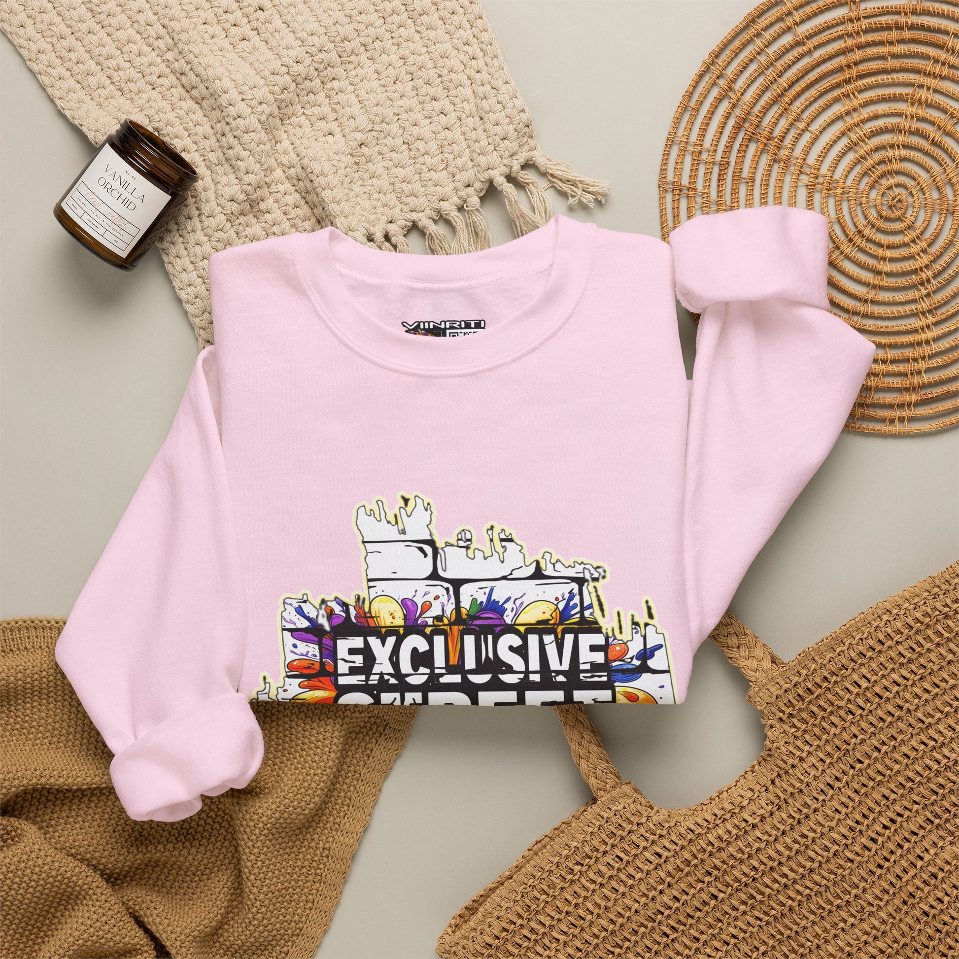 VIINRITI EXCLUSIVE Graffiti 'Exclusive Street Tag' Crewneck Sweatshirt