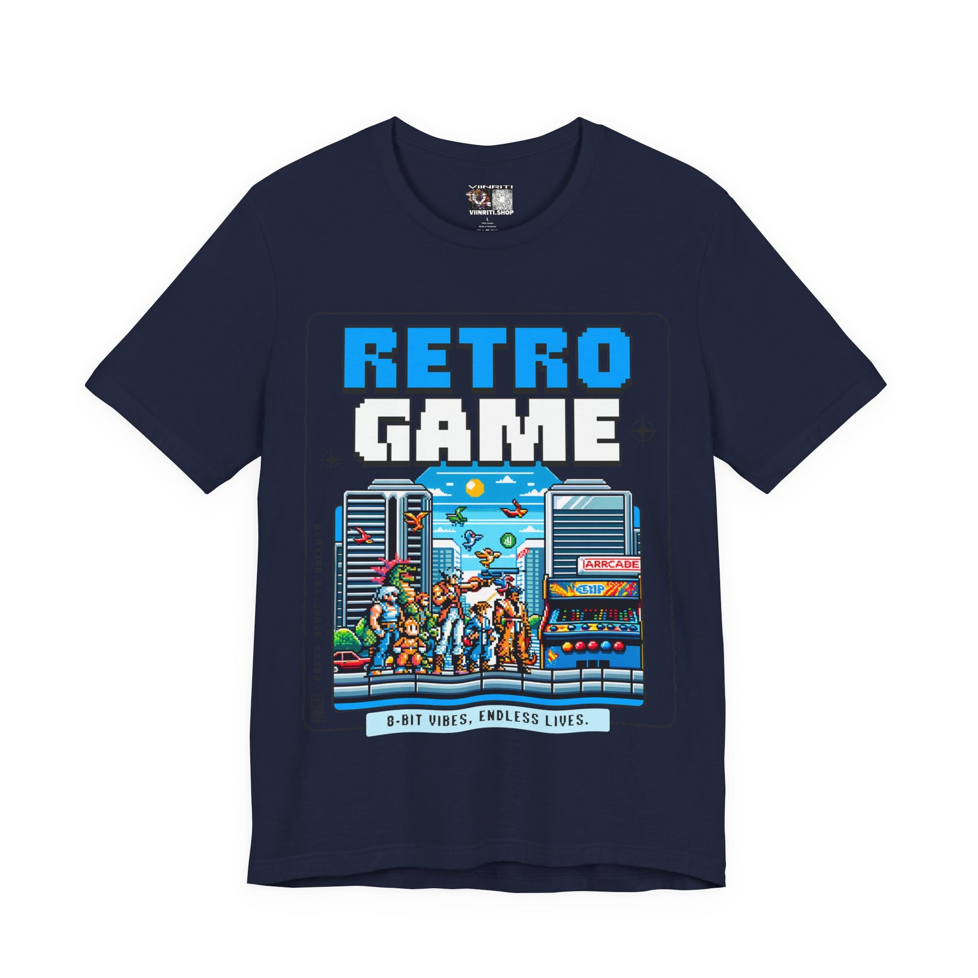 Retro Game T‑Shirt — 8‑Bit Arcade Scene Tee