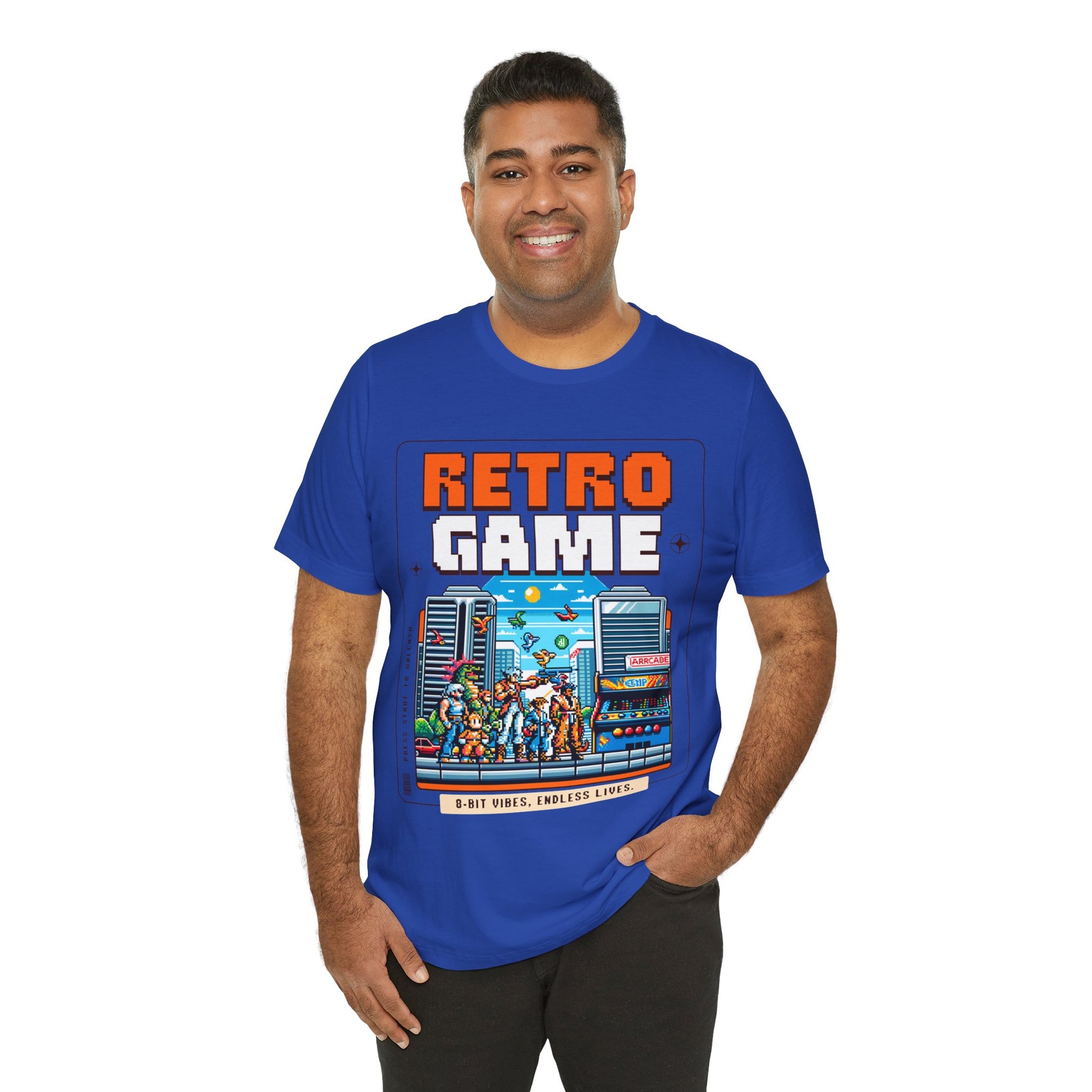 Retro Game T‑Shirt — 8‑Bit Arcade Scene Tee