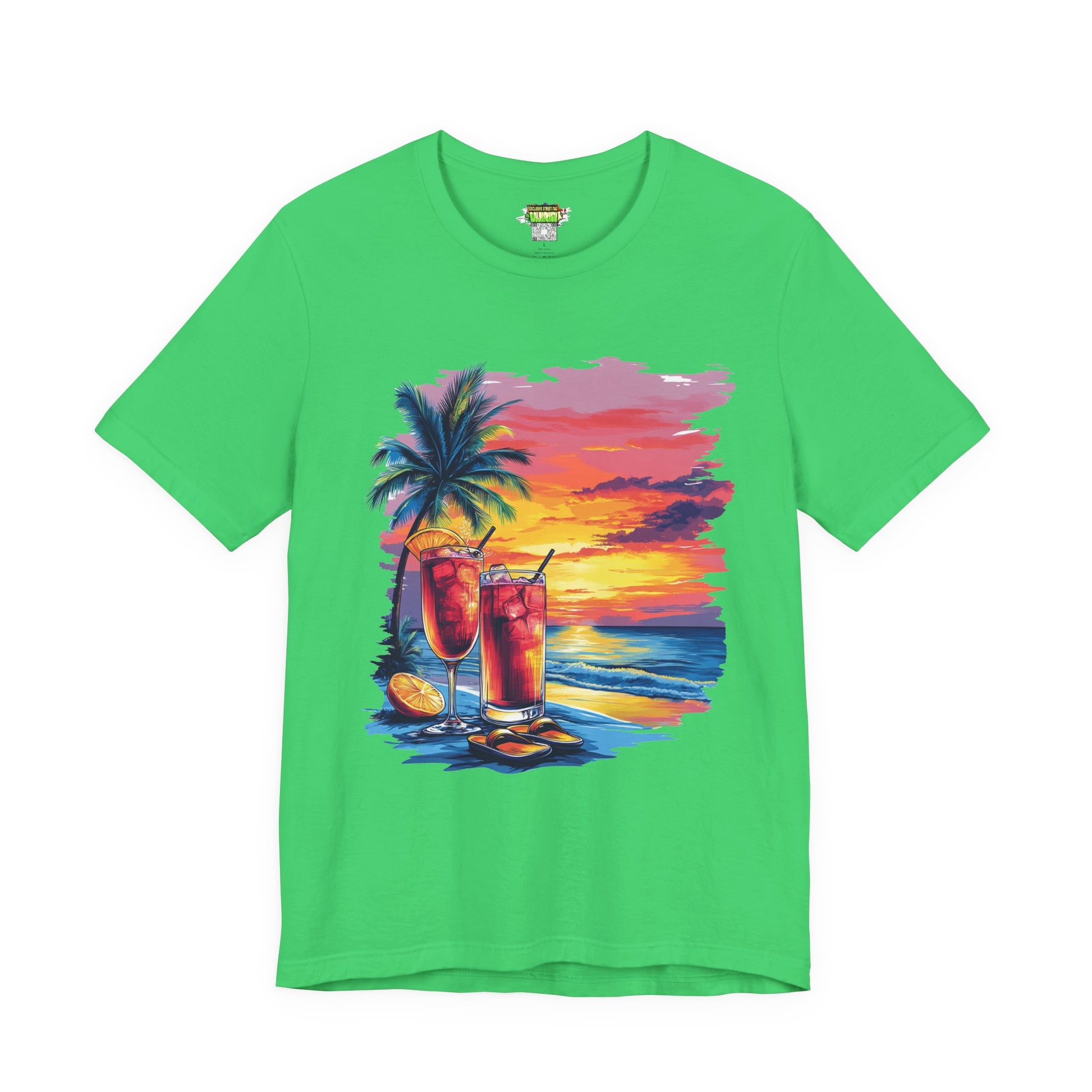 Tropical Sunset Tee - Perfect for Summer Vibes, Beach Days, Relaxation, Gifts, Vacation