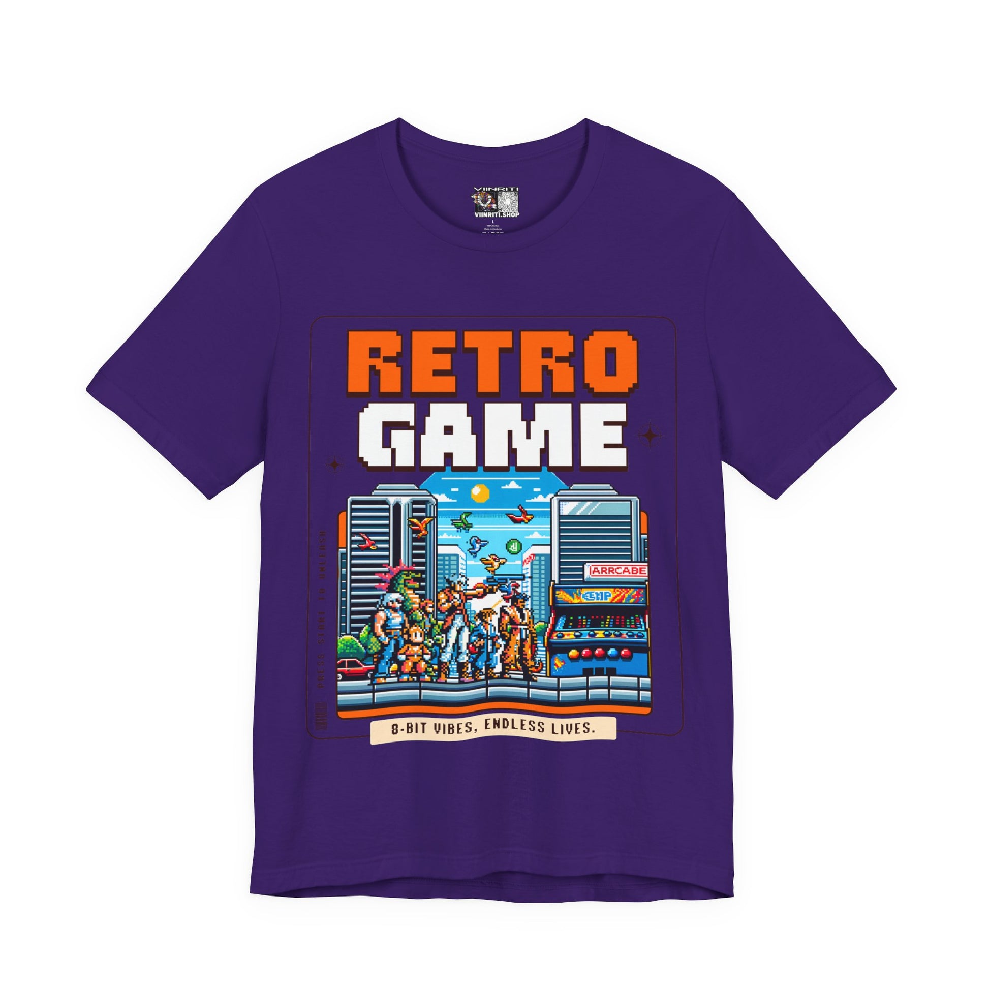 Retro Game T‑Shirt — 8‑Bit Arcade Scene Tee