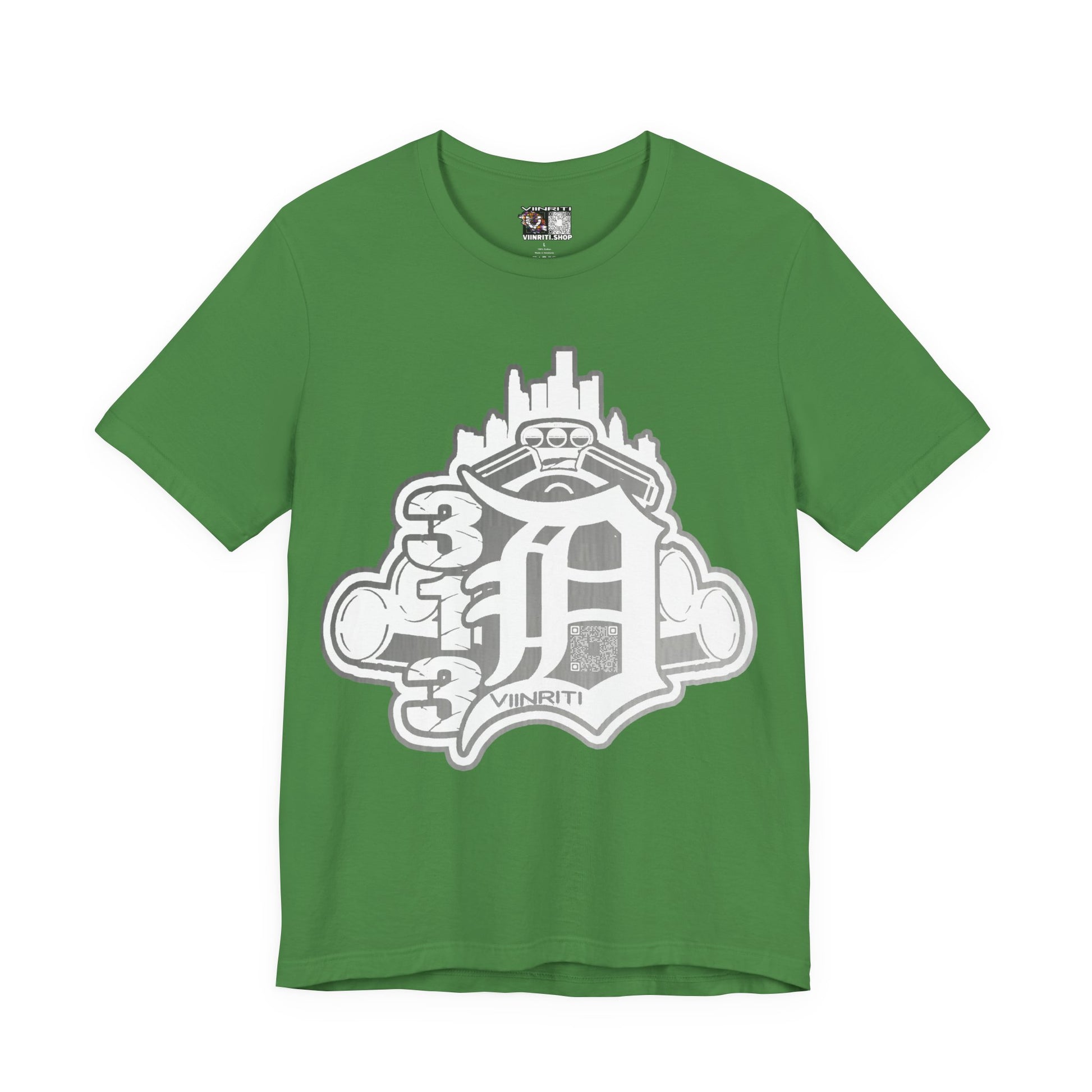 Detroit Vintage Logo T-Shirt — D City Skyline Emblem