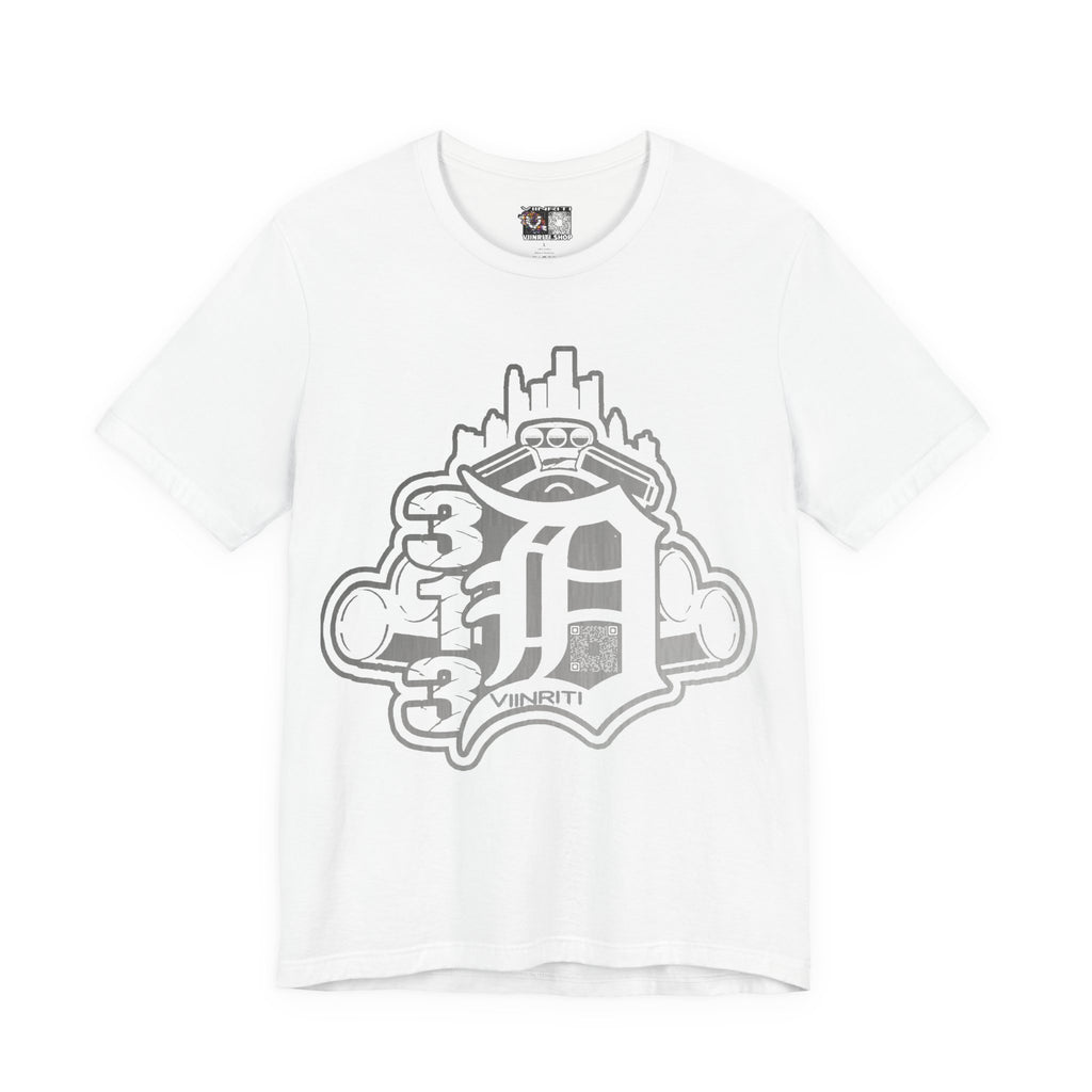 Detroit Vintage Logo T-Shirt — D City Skyline Emblem
