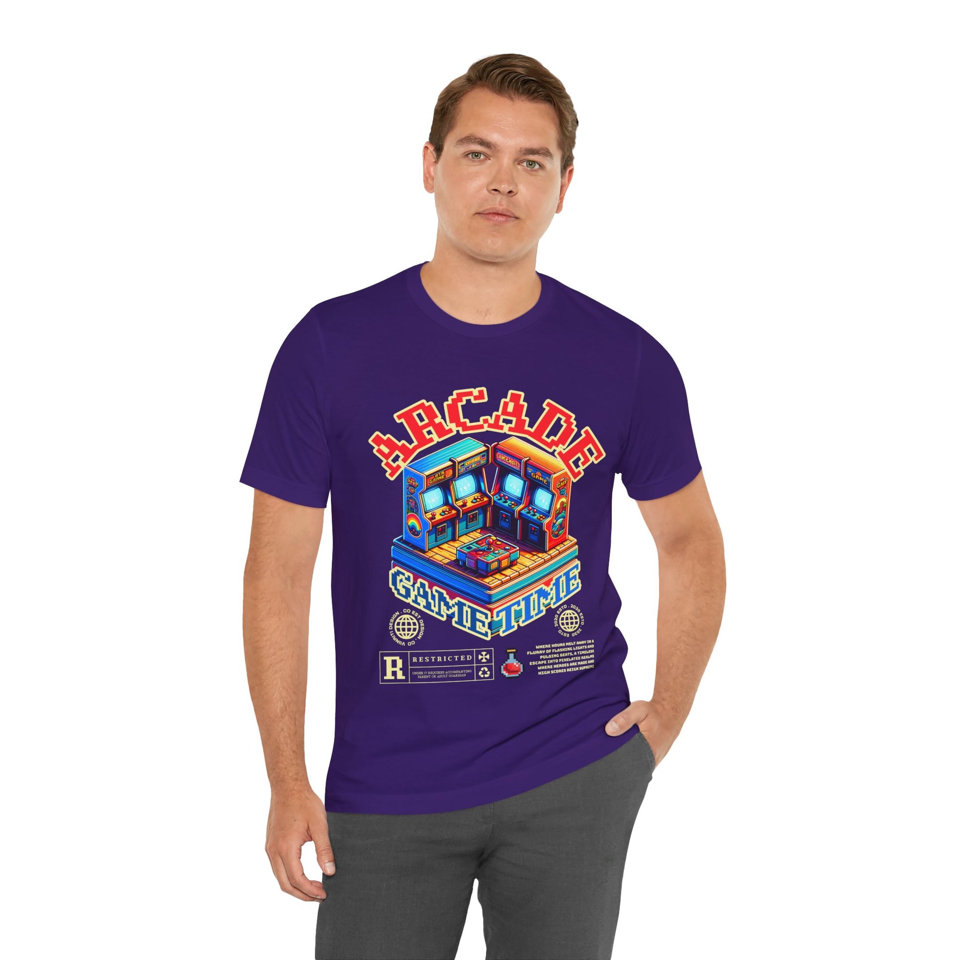 Arcade Game Time Tee — Retro Pixel Arcade Gaming T-Shirt