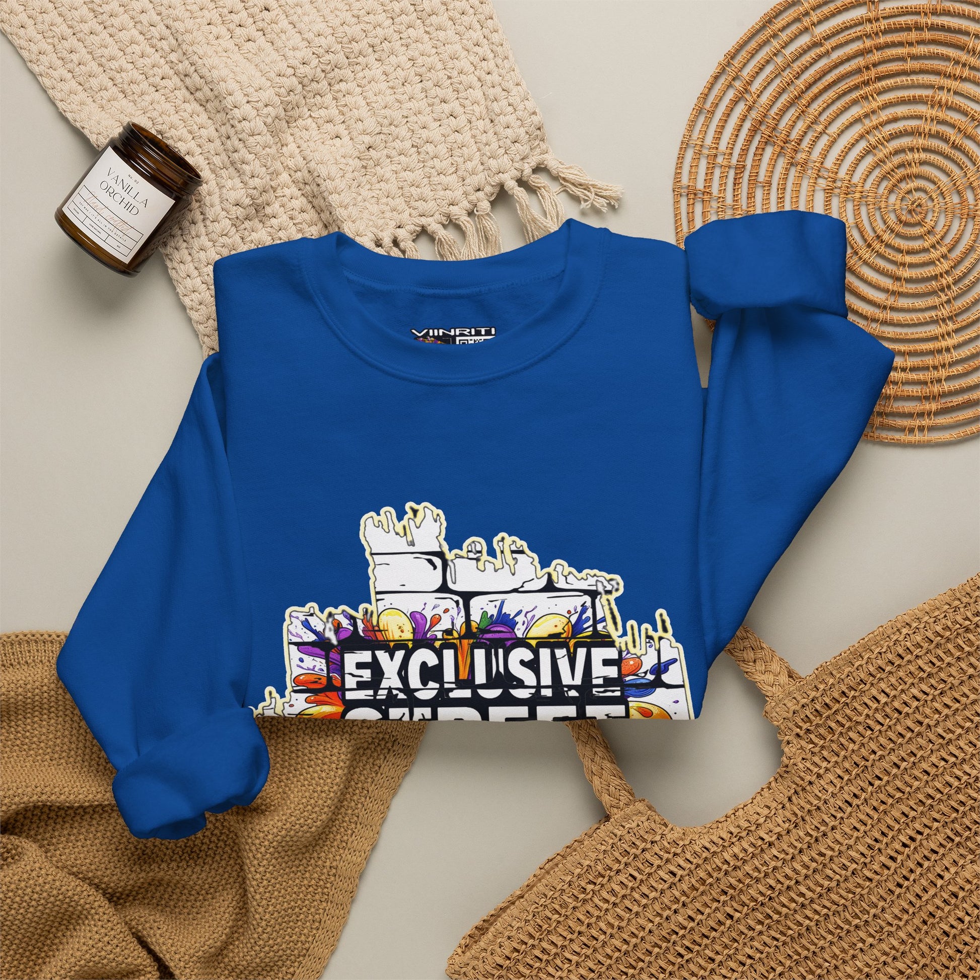 VIINRITI EXCLUSIVE Graffiti 'Exclusive Street Tag' Crewneck Sweatshirt