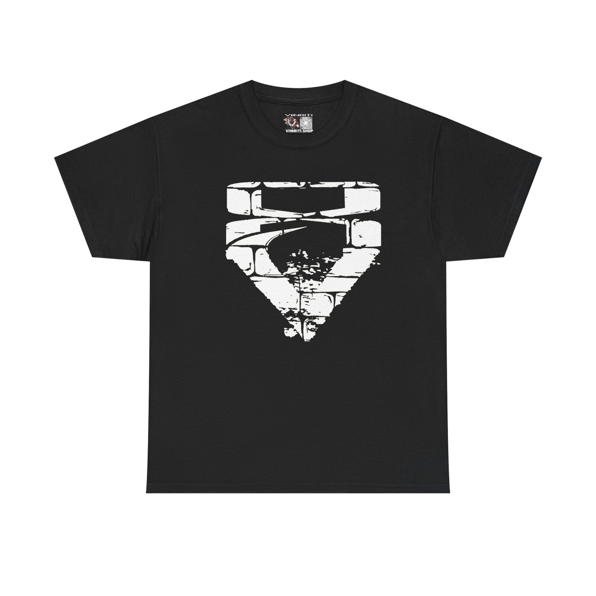 """"VIINRITI Snake Head Graphic Tee — Fierce Black Snake Illustration T-Shirt
