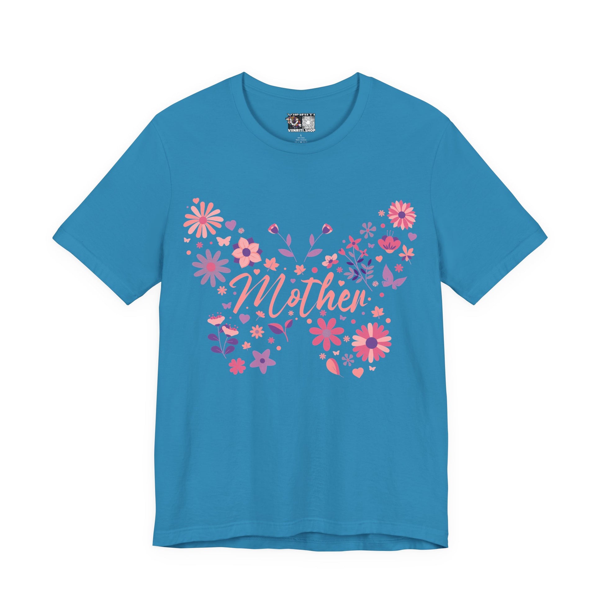 Butterfly Mother T-Shirt,Tee for Mom, Floral Gift, Birthday Present, Mother's Day Apparel, Cute Butterfly Design