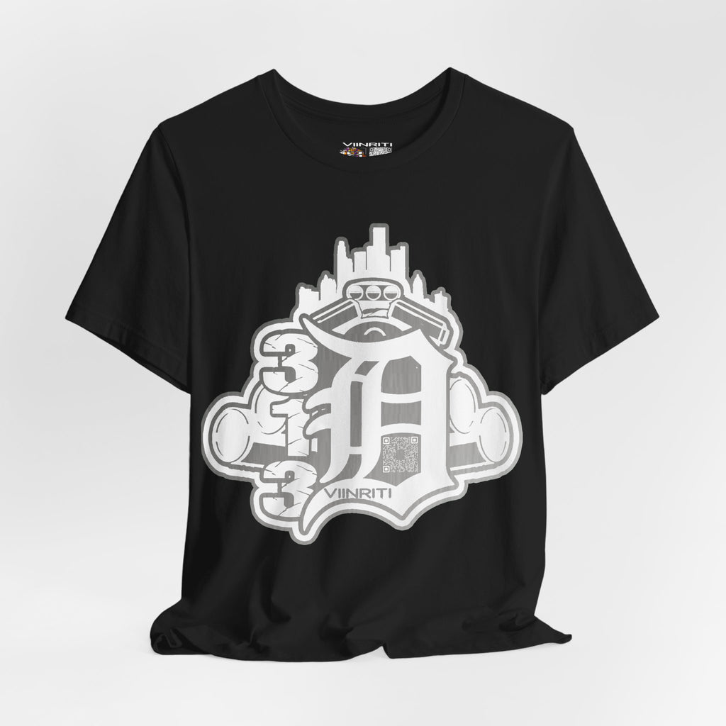 Detroit Vintage Logo T-Shirt — D City Skyline Emblem