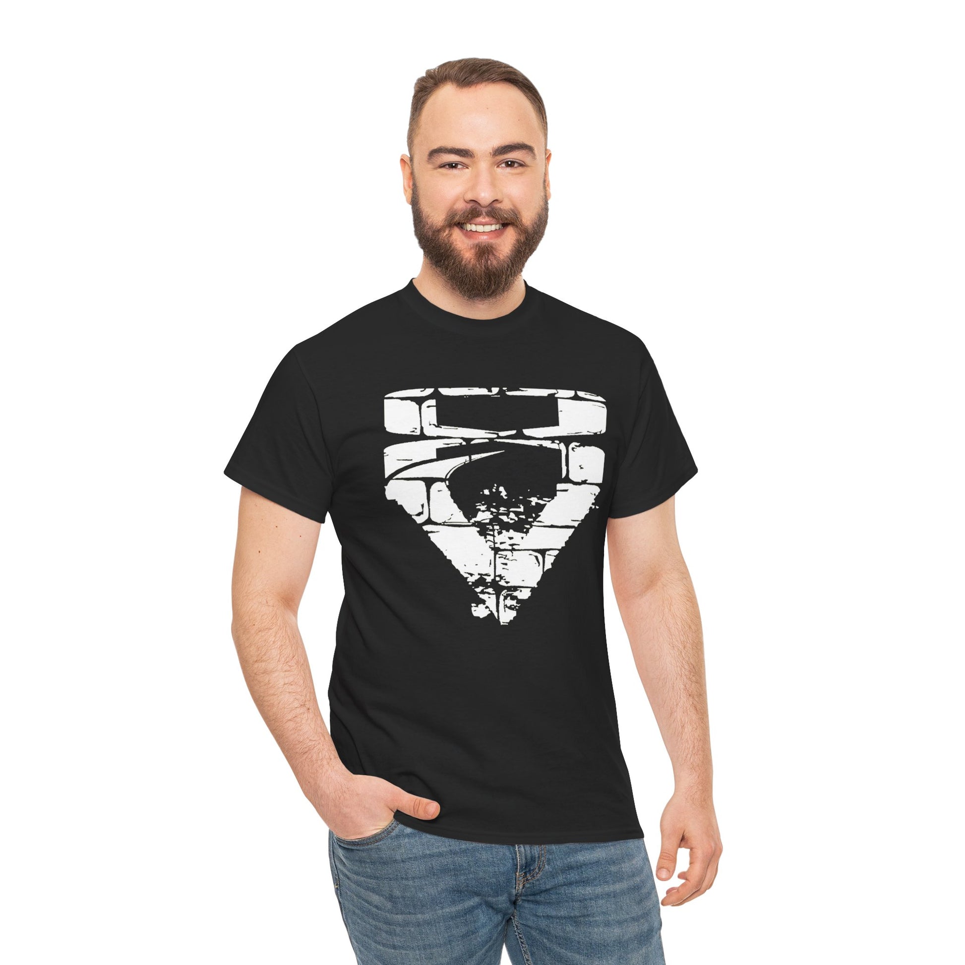 """"VIINRITI Snake Head Graphic Tee — Fierce Black Snake Illustration T-Shirt