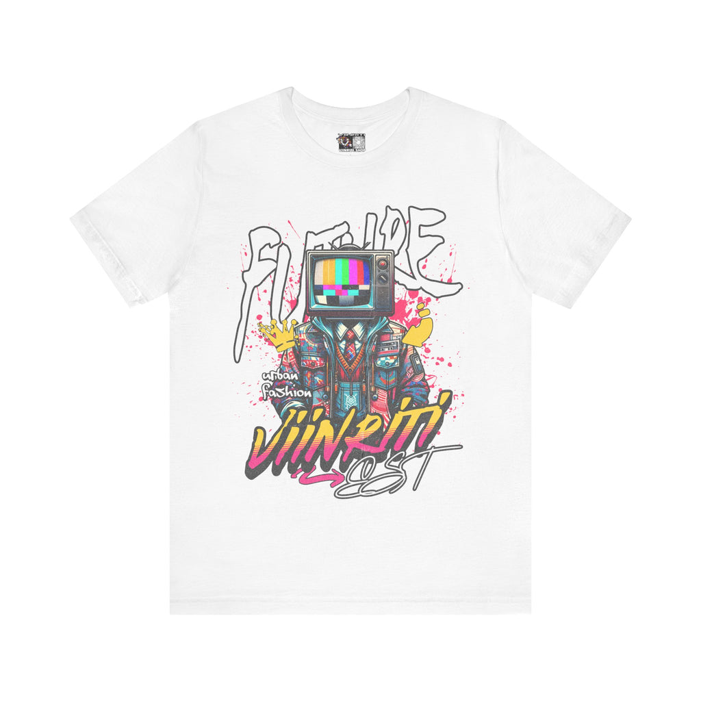 """"" VIINRITI  EXCLUSIVE Retro TV Robot Graphic Tee — "Vibe In Reset" Streetwear T-Shirt