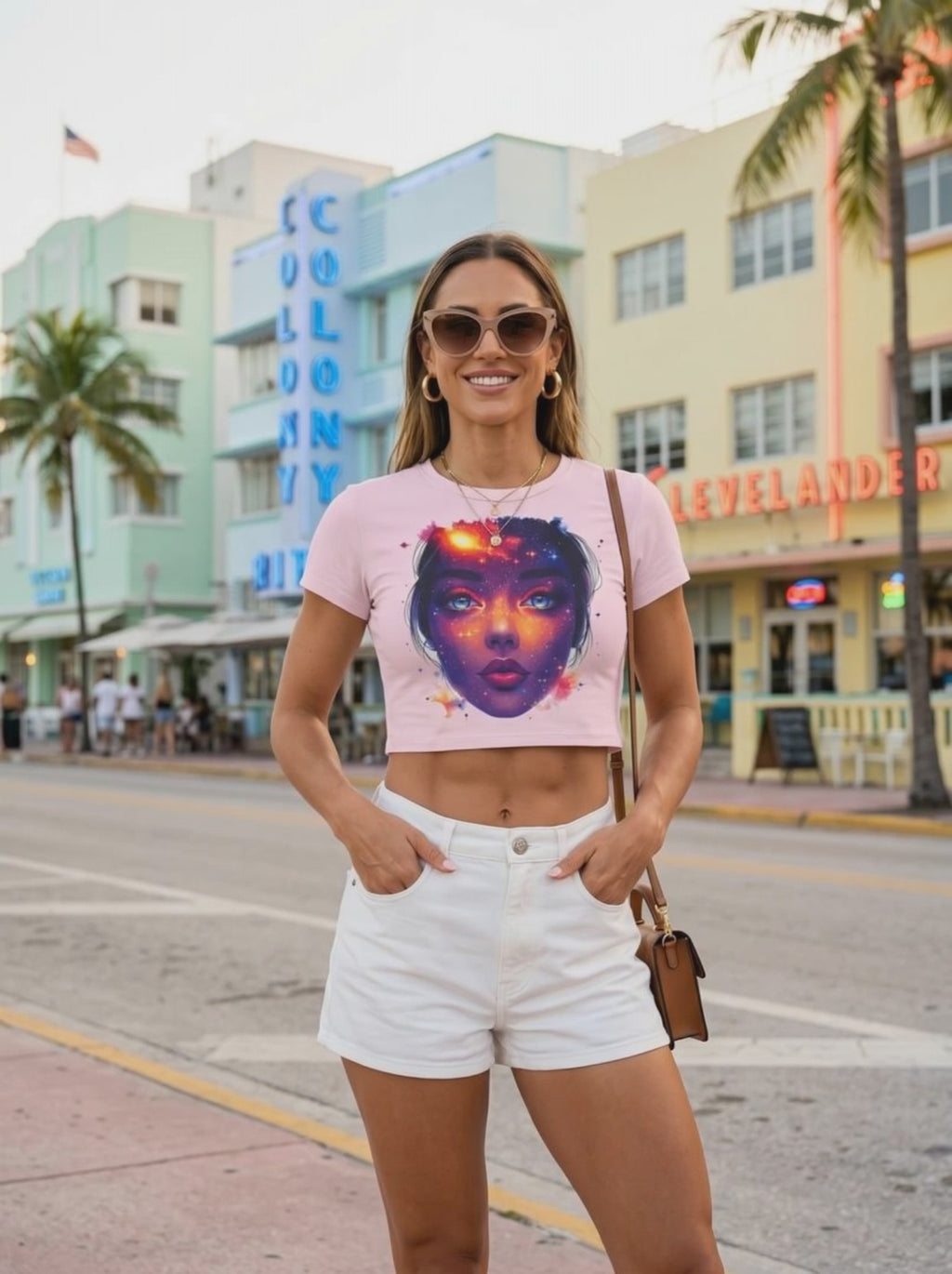 COSMIC GIRL CROP TOP TEE